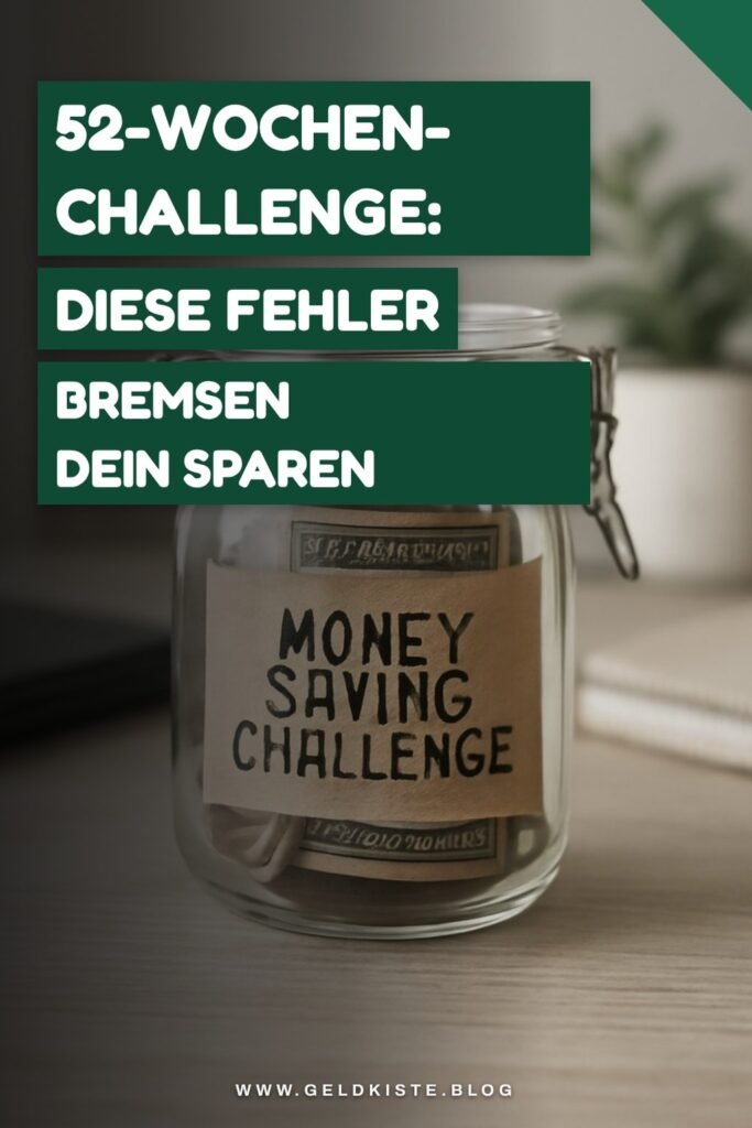 52-Wochen-Challenge: Diese Fehler bremsen dein Sparen