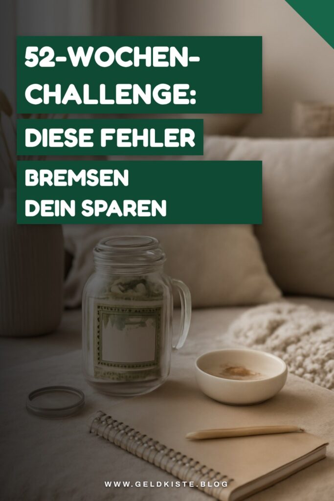 52-Wochen-Challenge: Diese Fehler bremsen dein Sparen
