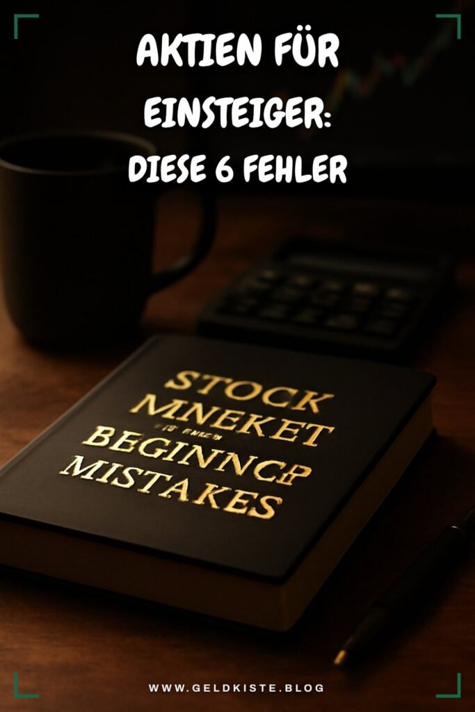 Aktien für Einsteiger: Diese 6 Fehler kosten dich Geld