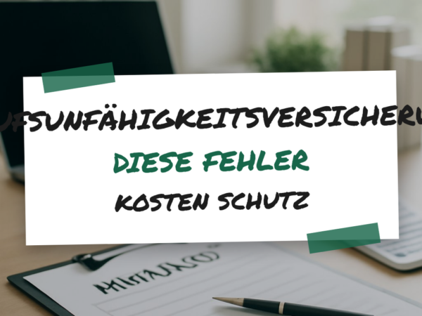 Berufsunfähigkeitsversicherung: Diese Fehler kosten Schutz