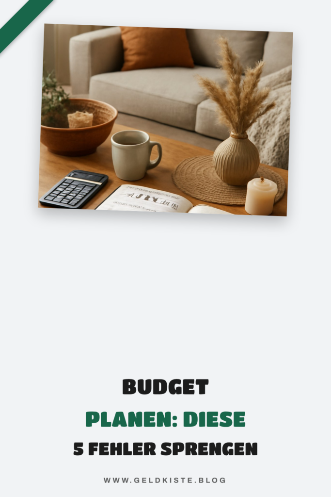 Budget planen: Diese 5 Fehler sprengen dein Haushaltsgeld