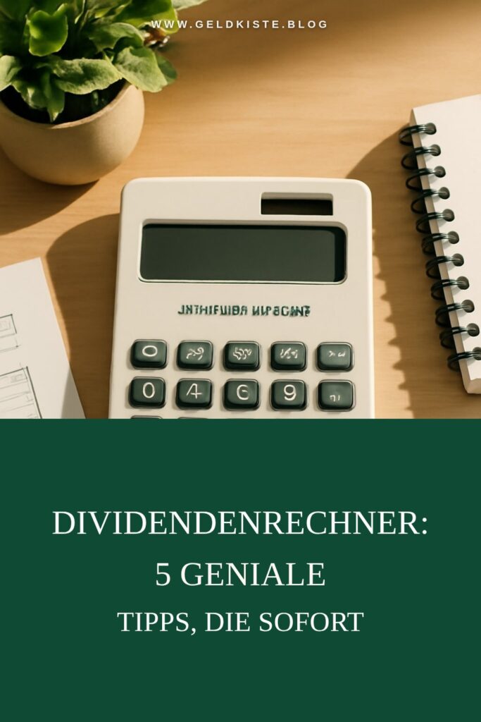 Dividendenrechner: 5 geniale Tipps, die sofort wirken