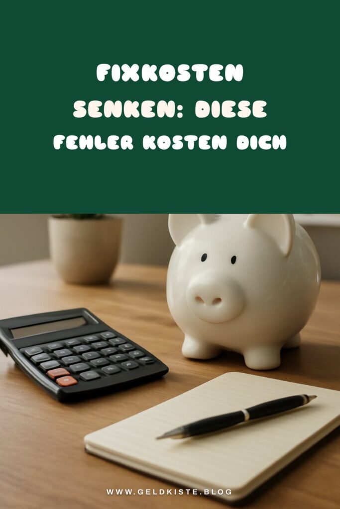 Fixkosten senken: Diese Fehler kosten dich jeden Monat Geld