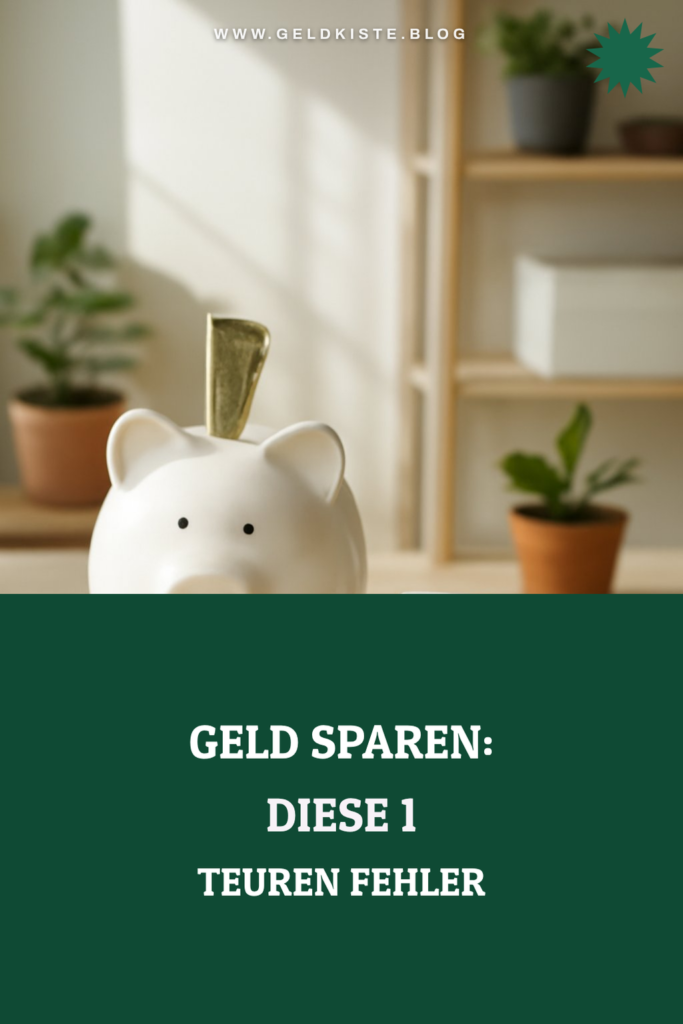 Geld sparen: Diese 1 teuren Fehler machen fast alle