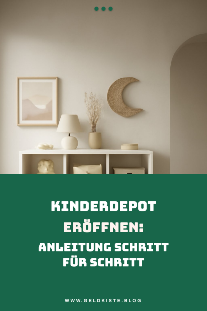 Kinderdepot eröffnen: Anleitung Schritt für Schritt