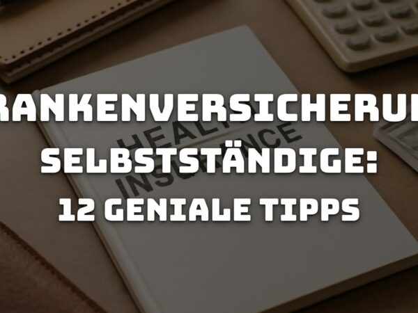 Krankenversicherung Selbstständige: 12 geniale Tipps, die sofort wirken