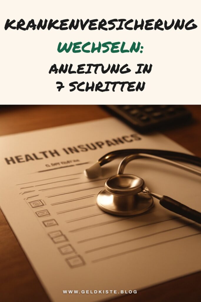 Krankenversicherung wechseln: Anleitung in 7 Schritten