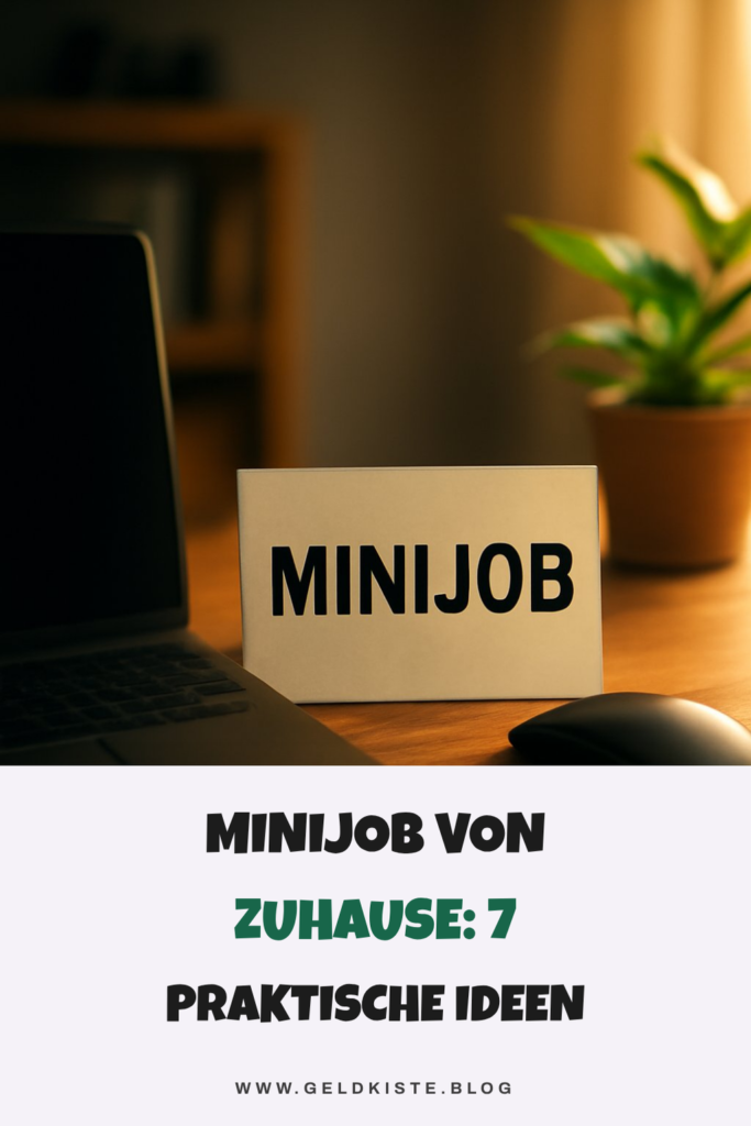 Minijob von Zuhause: 7 praktische Ideen für den Alltag