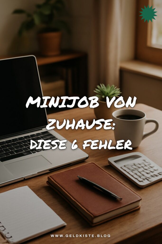 Minijob von Zuhause: Diese 6 Fehler kosten dich Geld