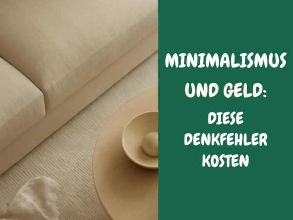 Minimalismus und Geld: Diese Denkfehler kosten dich Geld