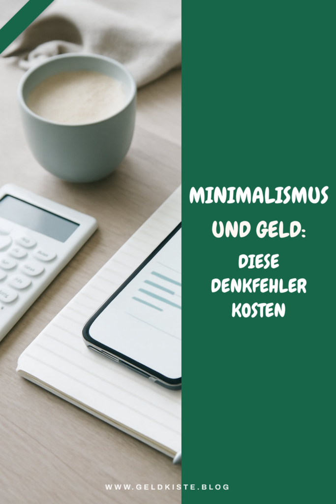 Minimalismus und Geld: Diese Denkfehler kosten dich Geld