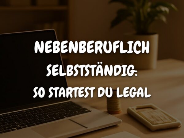Nebenberuflich selbstständig: So startest du legal und einfach