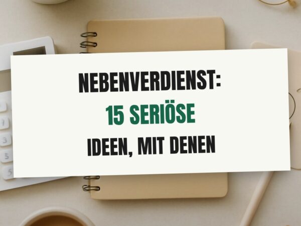 Nebenverdienst: 15 seriöse Ideen, mit denen du sofort startest