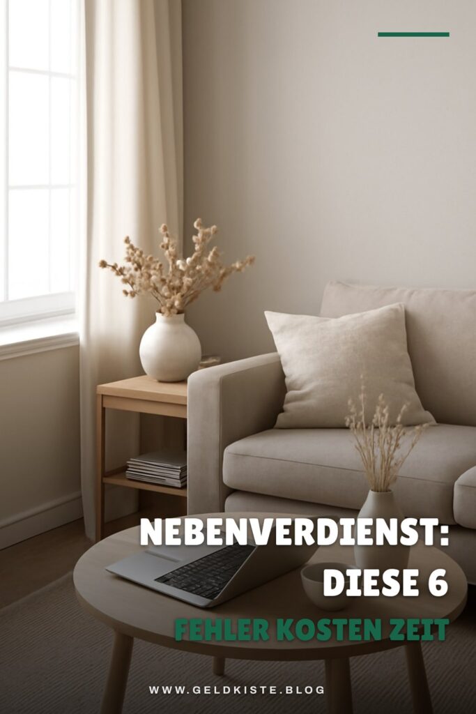Nebenverdienst: Diese 6 Fehler kosten Zeit und Geld