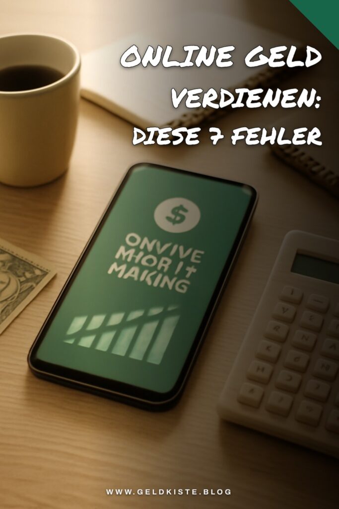 Online Geld verdienen: Diese 7 Fehler kosten dich Geld