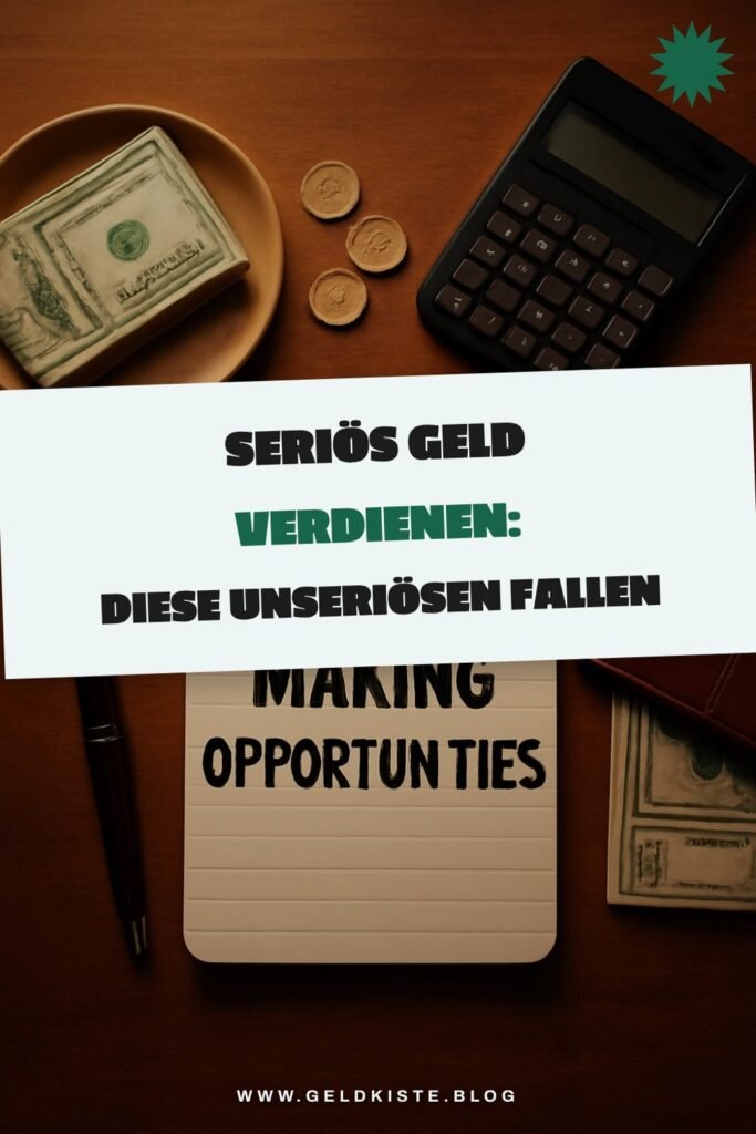 Seriös Geld verdienen: Diese unseriösen Fallen vermeiden