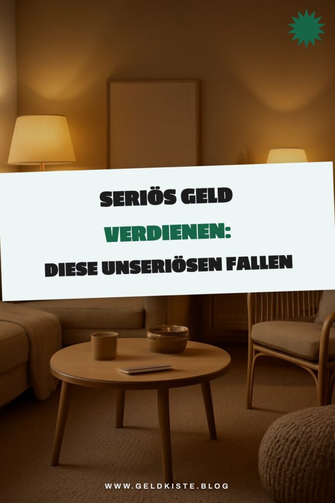 Seriös Geld verdienen: Diese unseriösen Fallen vermeiden