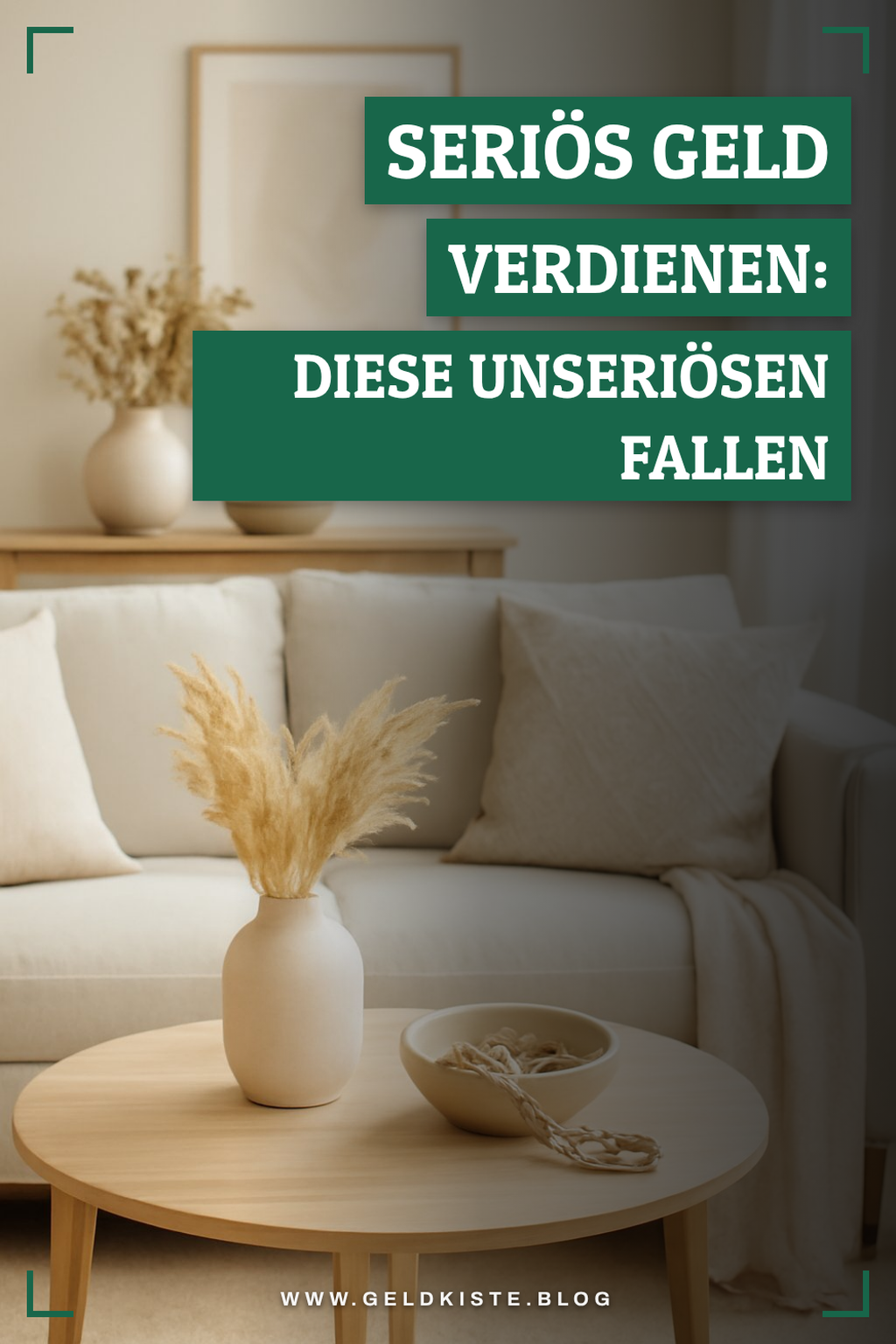 Seriös Geld verdienen: Diese unseriösen Fallen vermeiden — Problem-Szenario