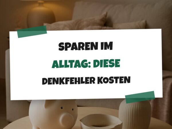 Sparen im Alltag: Diese Denkfehler kosten dich Geld