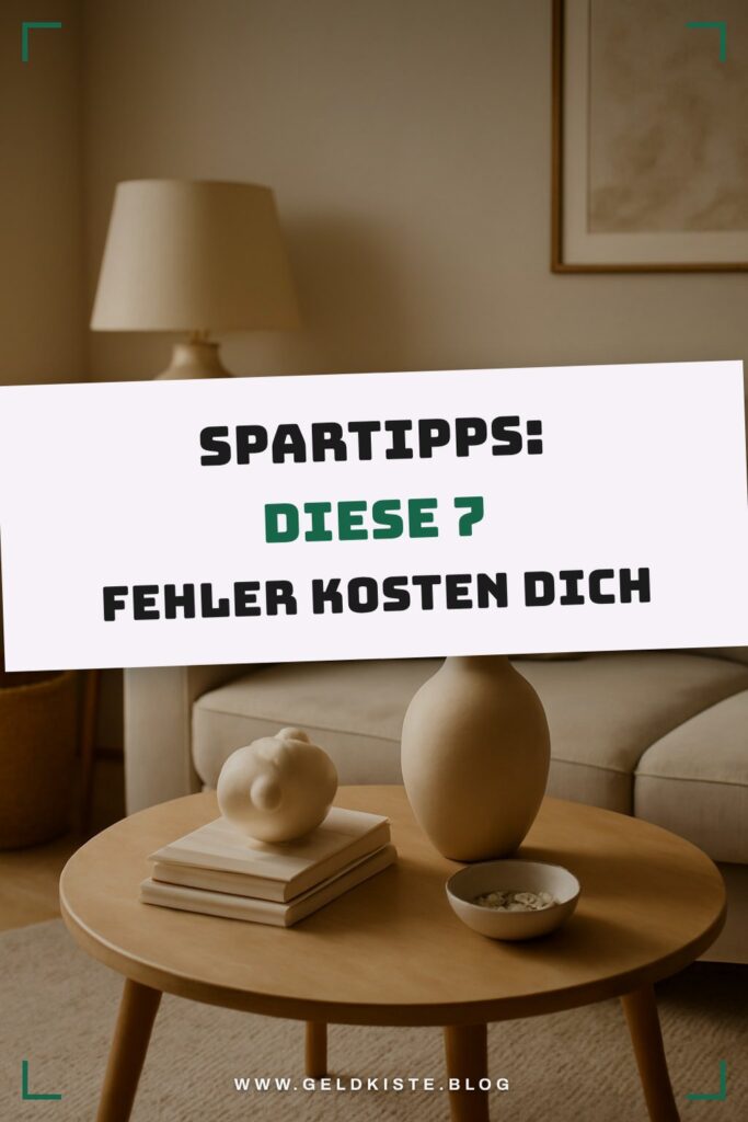 Spartipps: Diese 7 Fehler kosten dich jeden Monat Geld