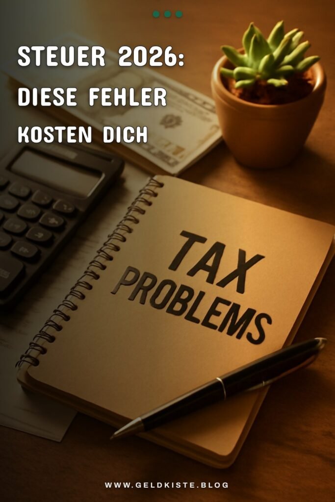 Steuer 2026: Diese Fehler kosten dich bares Geld