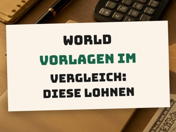 World Vorlagen im Vergleich: Diese lohnen sich wirklich