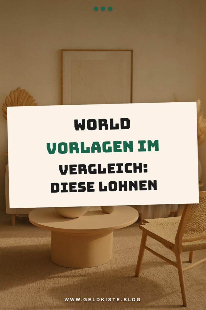 World Vorlagen im Vergleich: Diese lohnen sich wirklich
