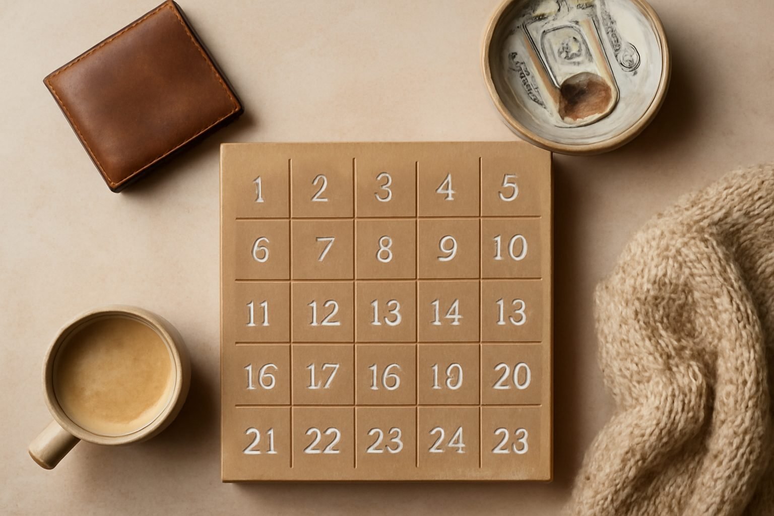 Adventskalender günstig Befüllen ohne teure Anschaffung