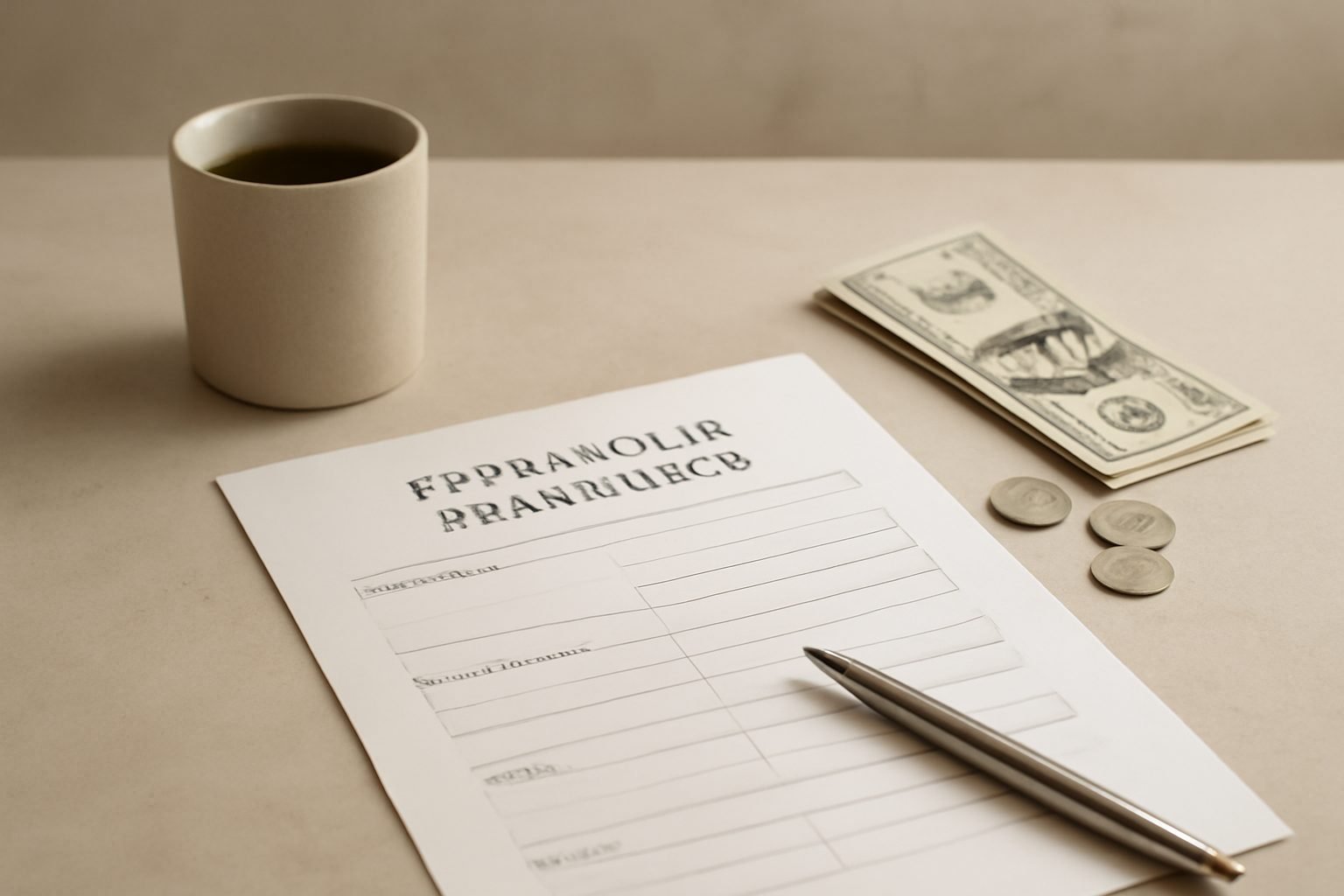 Finanzplaner Vorlage PDF — 8 Punkte zum Abhaken