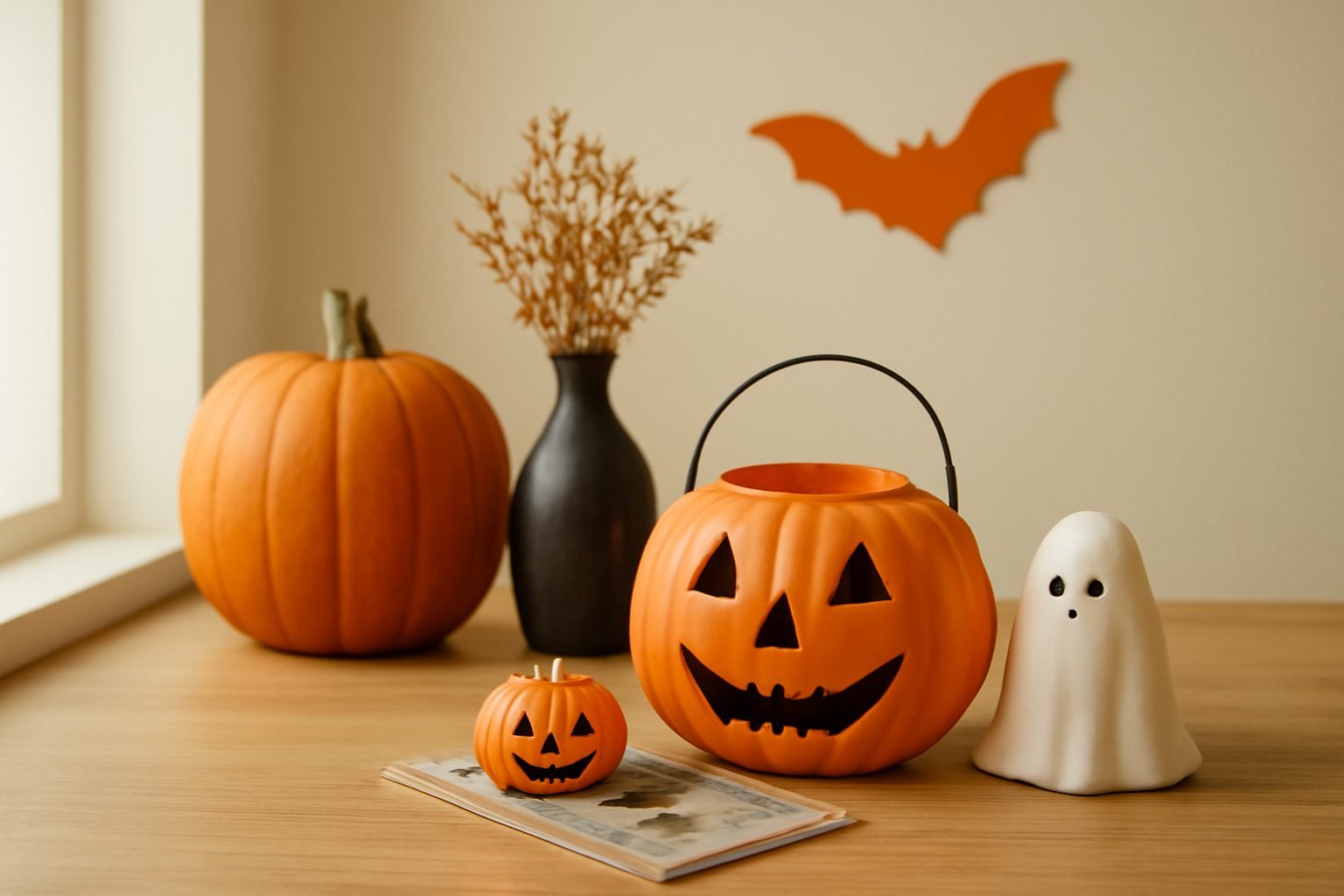 Halloween basteln Dekoration Fast kostenlos