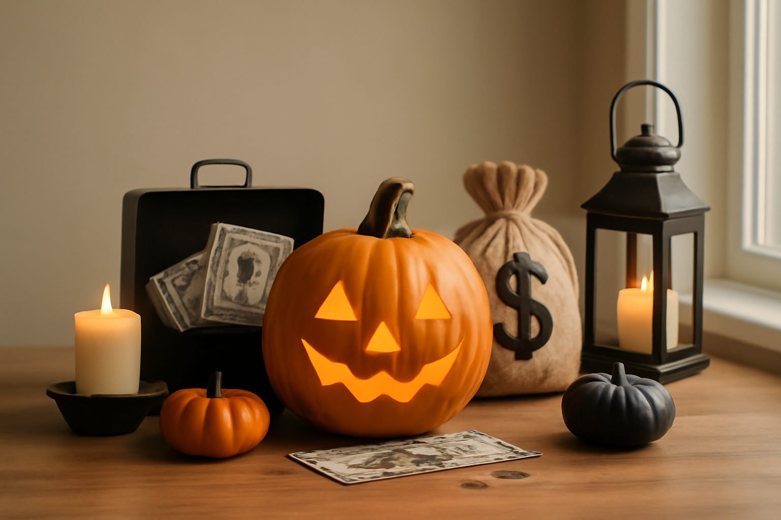 Halloween basteln Dekoration günstig — 10 Punkte zum Abhaken