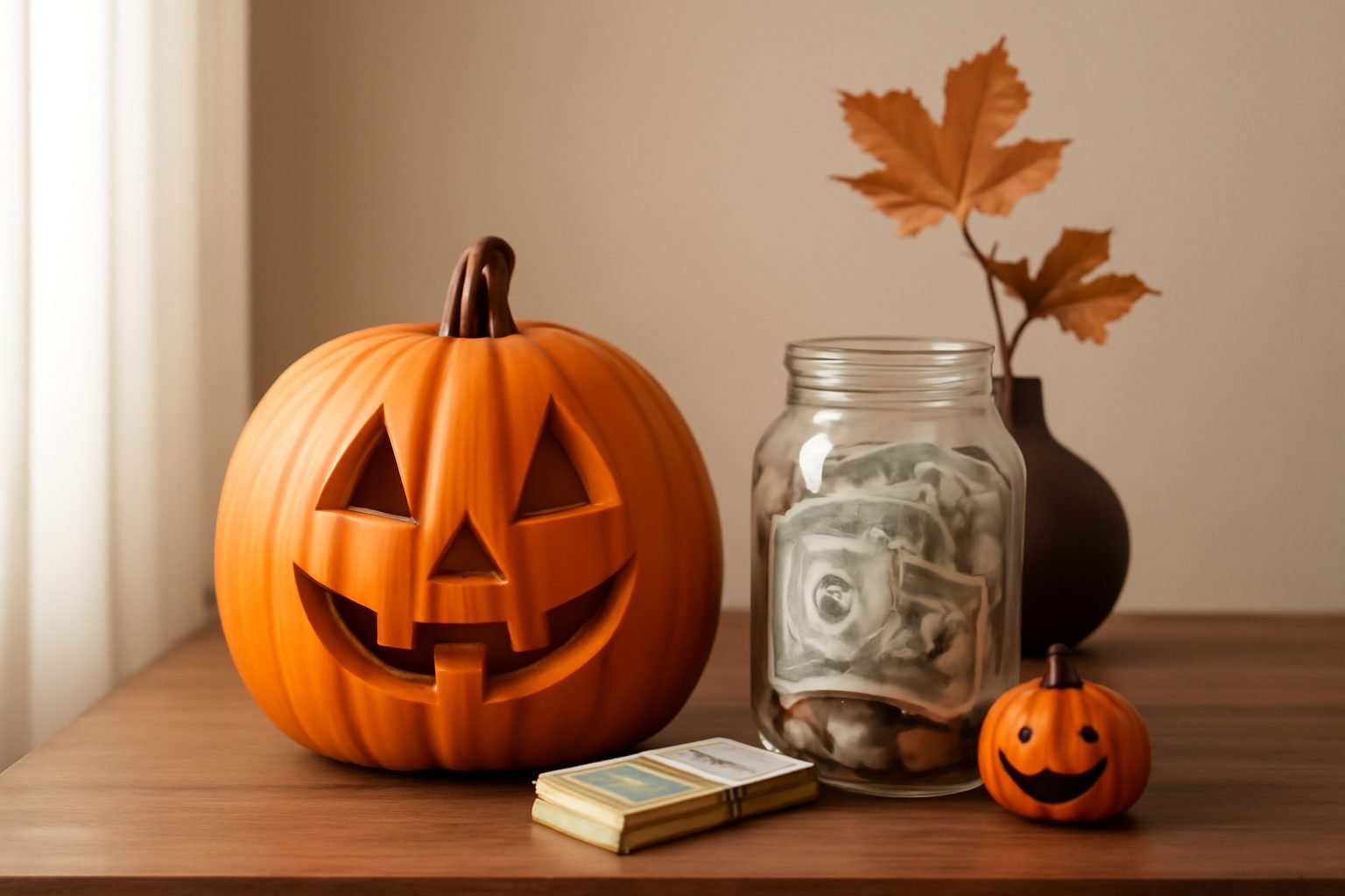 Halloween basteln Dekoration mit kleinem Budget