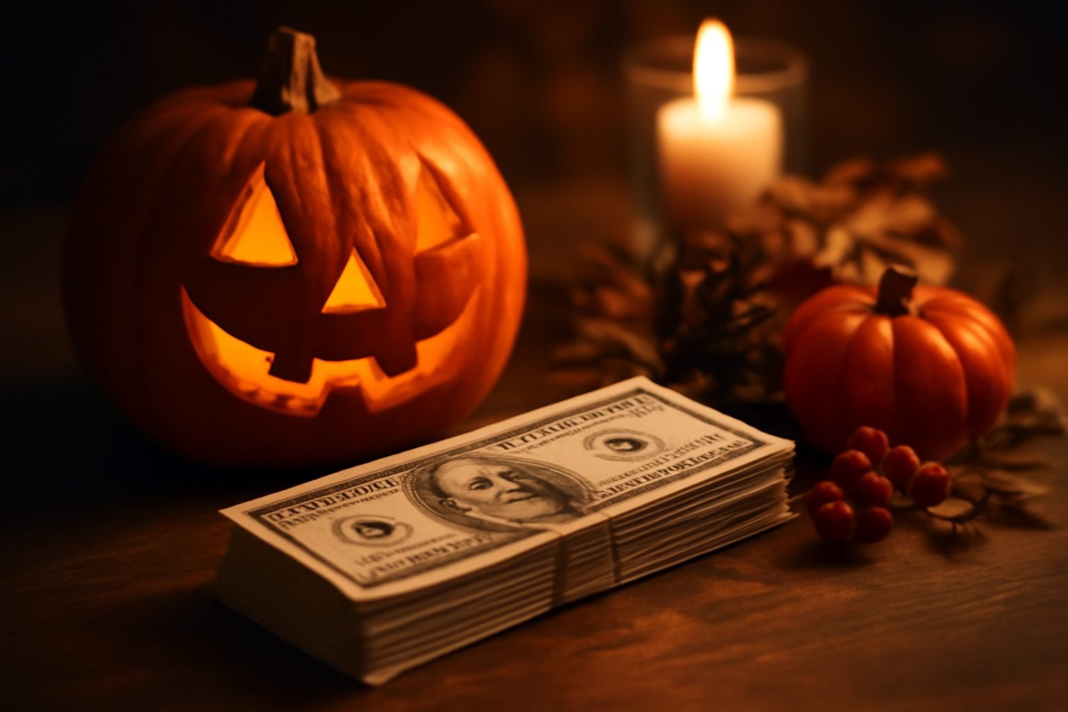 Halloween Deko aus Naturmaterialien kostenlos