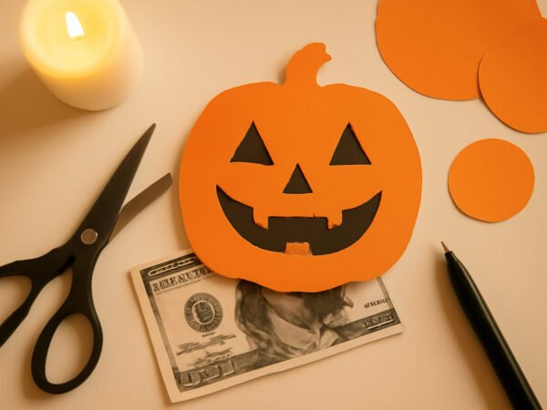 Halloween Spardose basteln mit Kindern