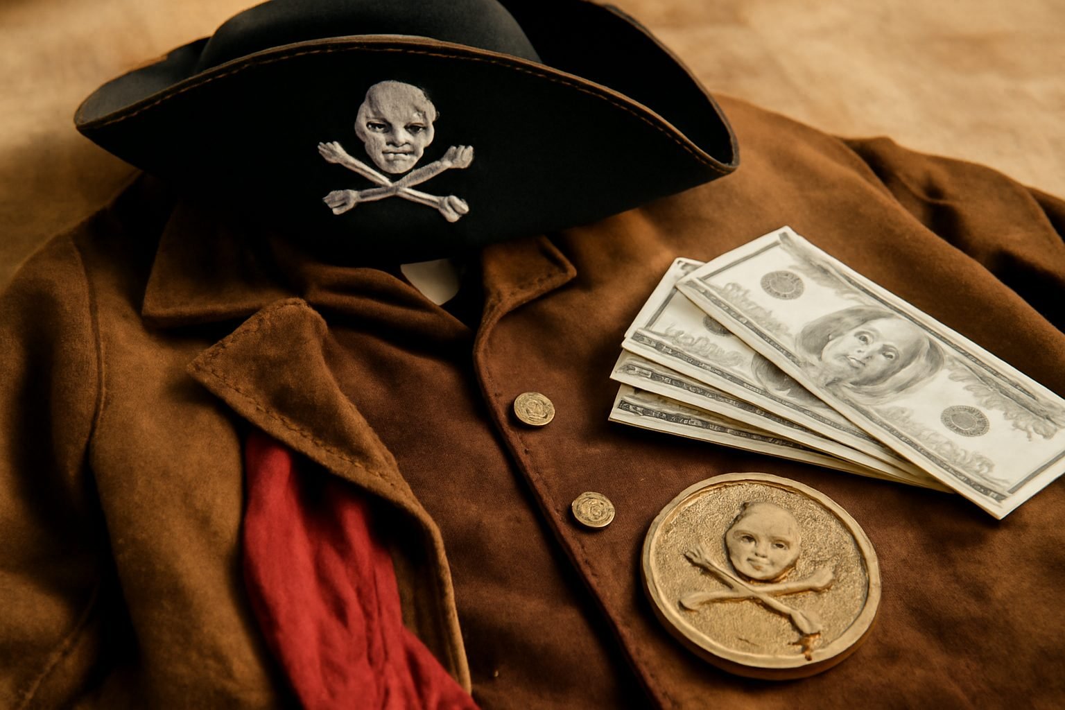 Pirat Halloween Kostüm Fast kostenlos ohne teure Anschaffung