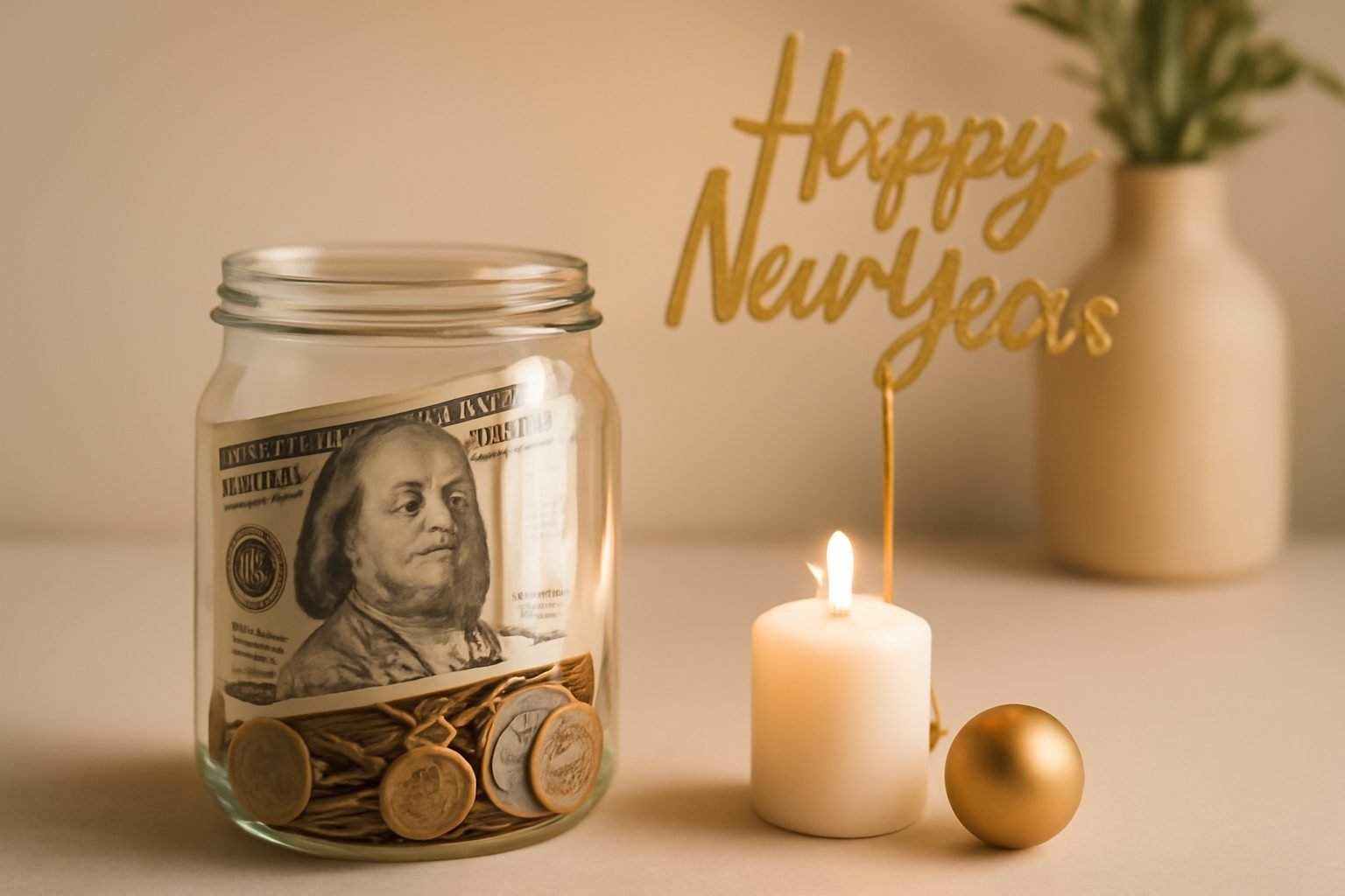 Silvester Tischdeko mit kleinem Budget — günstig statt teuer