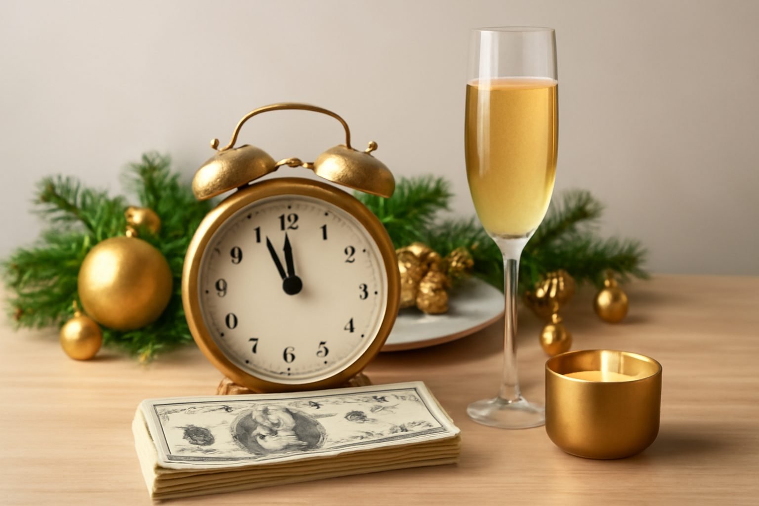 Silvester Tischdeko unter 8 Euro: 7 Ideen für wenig Geld — Silvester Tischdeko unter 10 Euro
