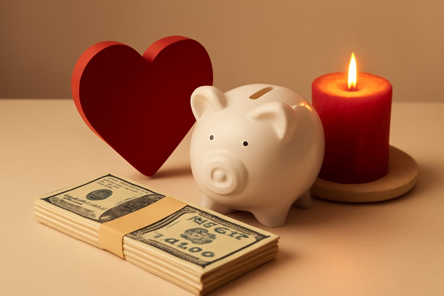 Valentinstag Deko unter 10 Euro ohne teure Anschaffung
