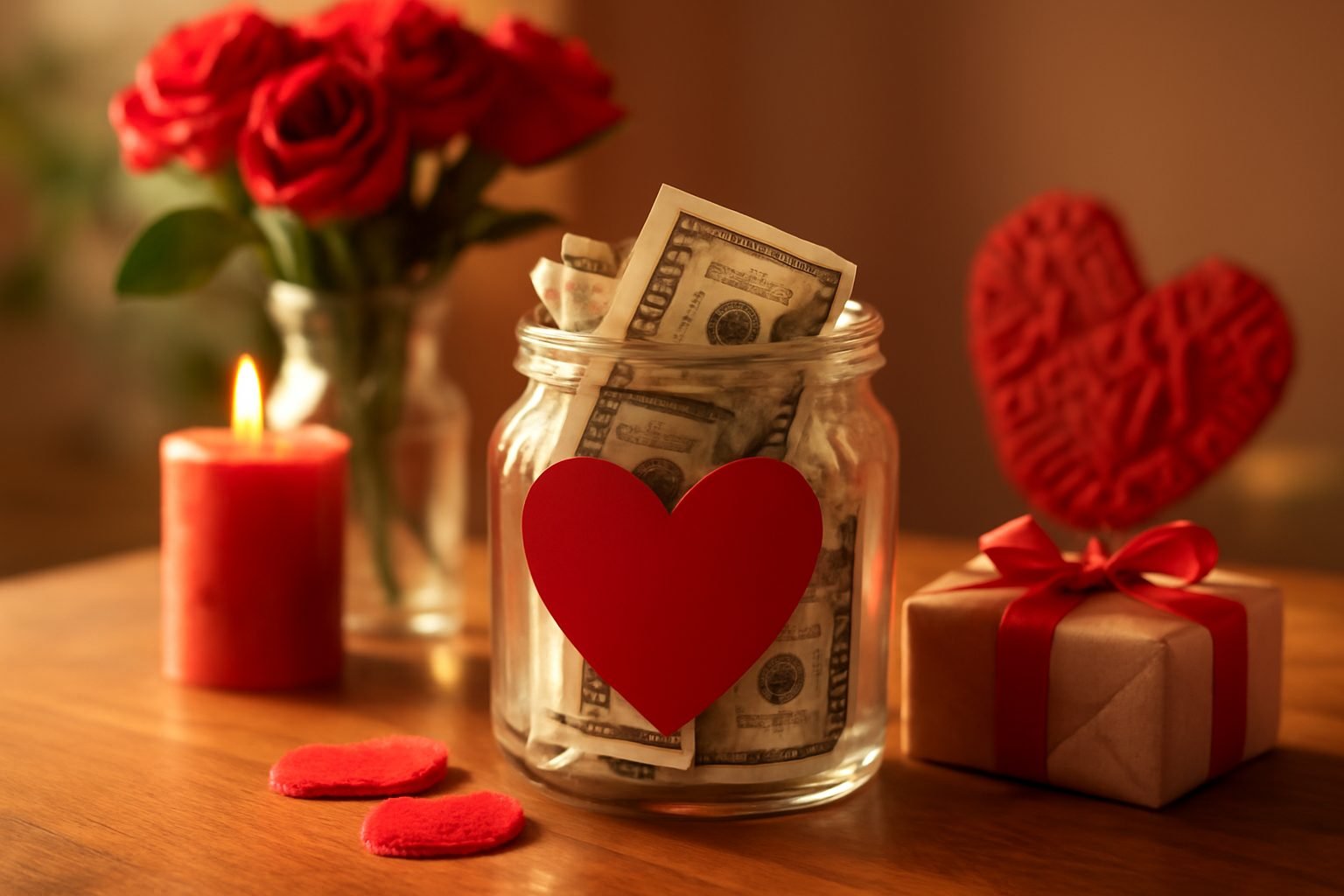 Valentinstag Dekoration unter 10 Euro — günstig statt teuer