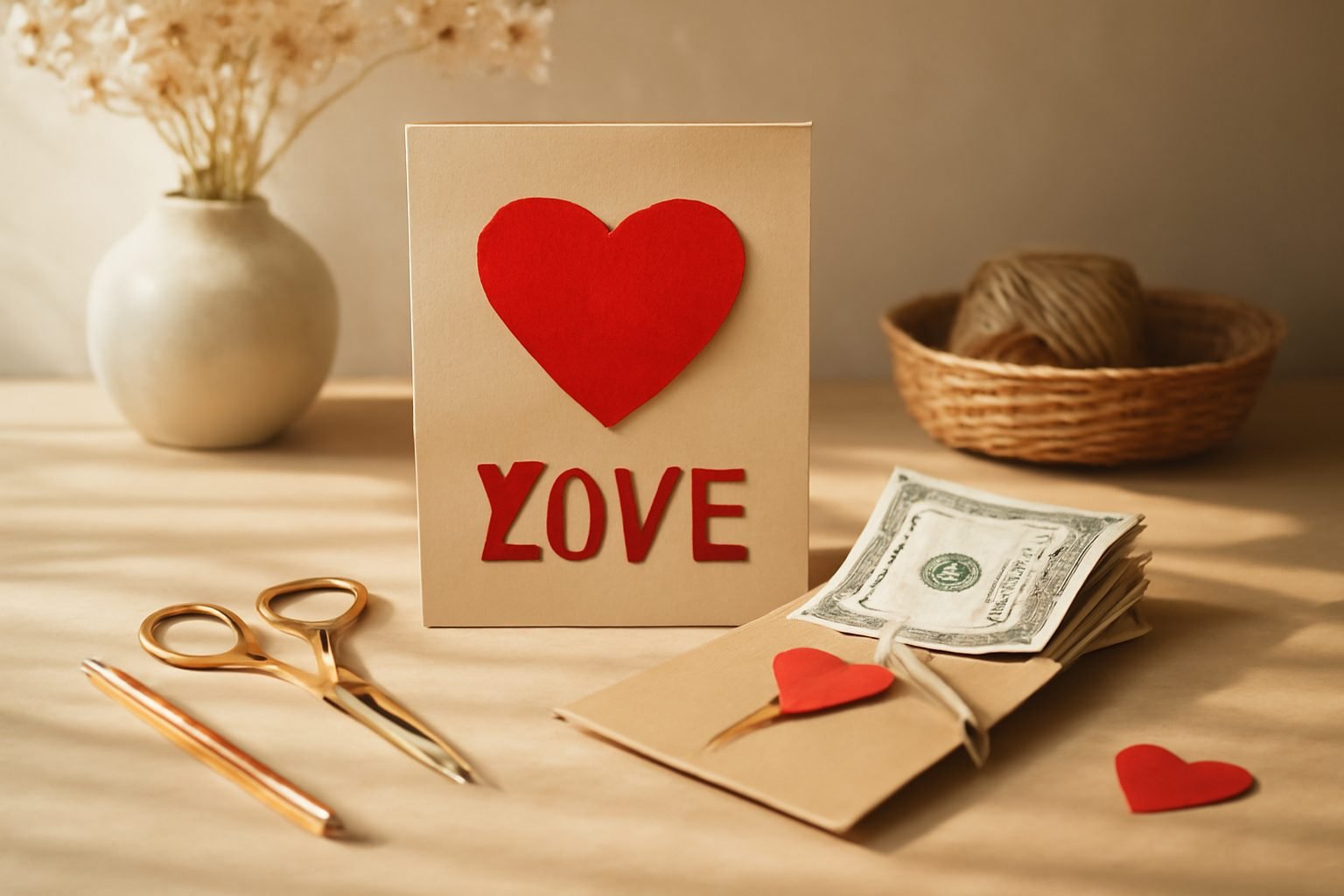 Valentinstag Geschenk basteln Fast kostenlos