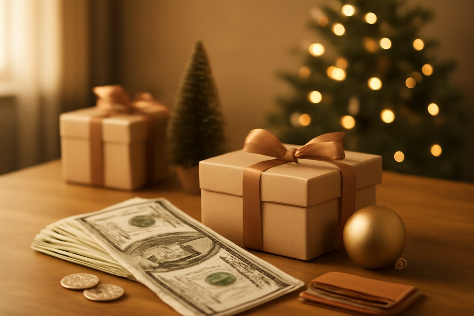 Weihnachtsgeschenke Liste mit Budget Führen