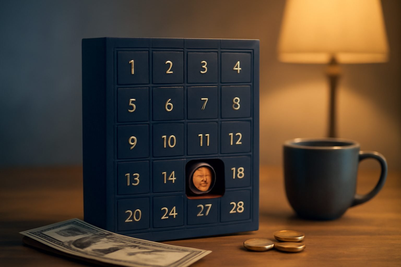 Wiederbefüllbarer Adventskalender Spart Geld