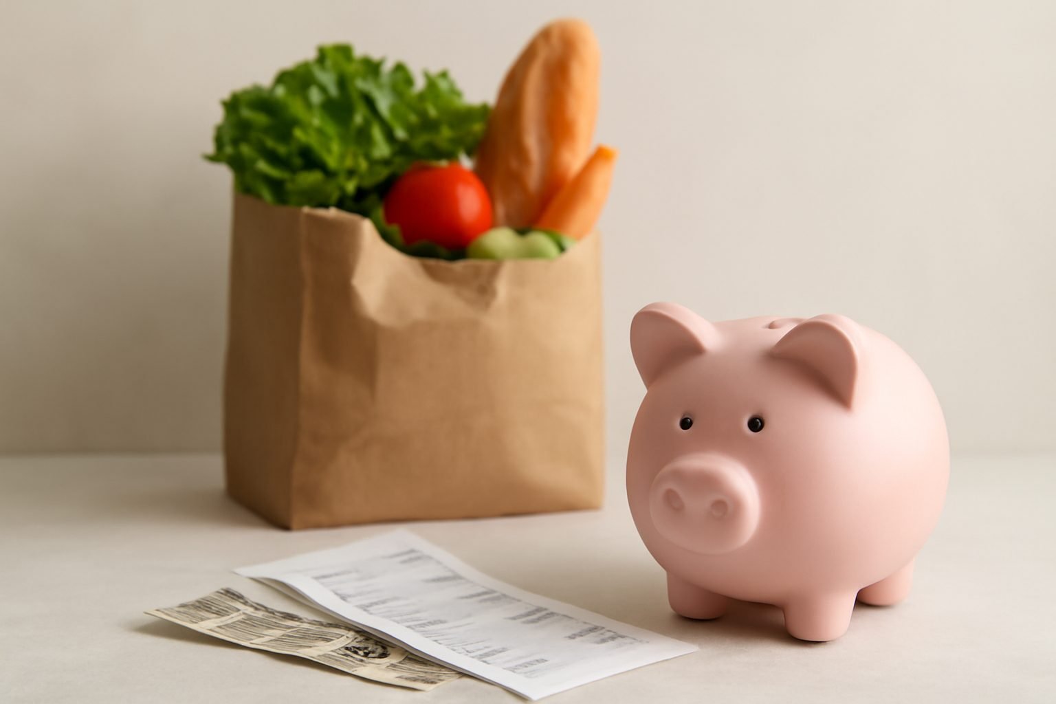 Wocheneinkauf planen Geld sparen — günstig statt teuer