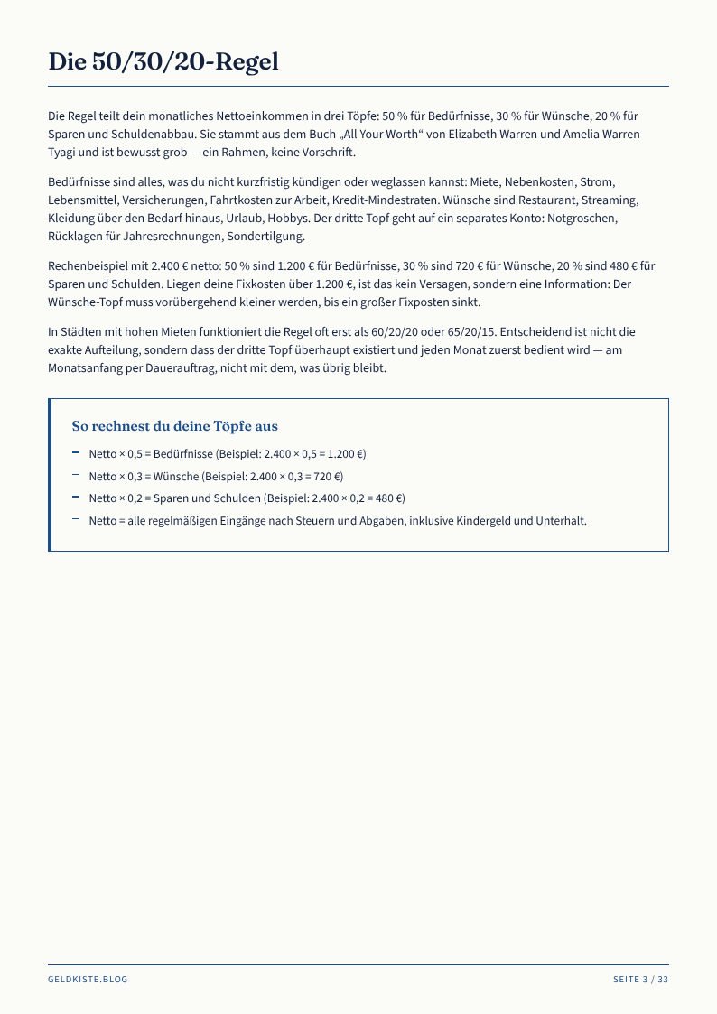 Das Haushaltsbuch-System – Vorschau Seite 3