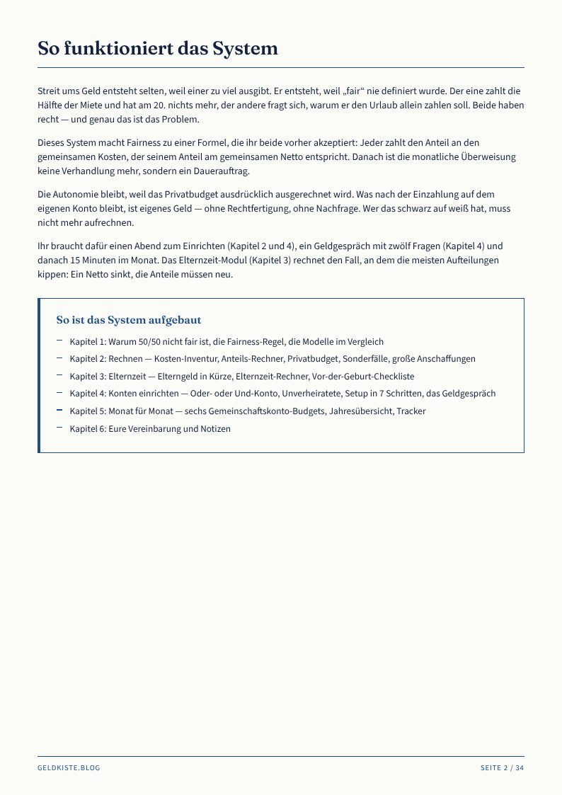 Das Paar-Konten-System – Vorschau Seite 3