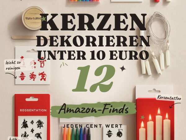 Kerzen dekorieren unter 10 Euro: 12 Amazon-Finds, die jeder braucht