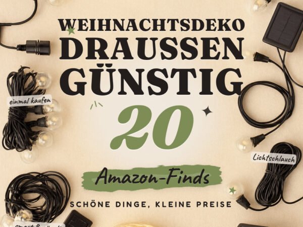 Weihnachtsdeko draußen günstig: 20 Amazon-Finds, wetterfest