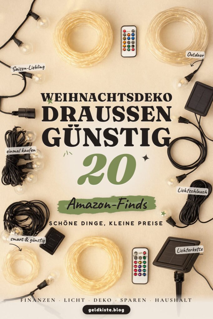Weihnachtsdeko draußen günstig: 20 Amazon-Finds, wetterfest