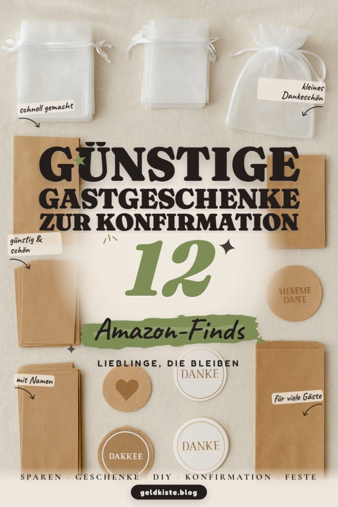 Günstige Gastgeschenke zur Konfirmation: 12 Amazon-Finds, fix DIY