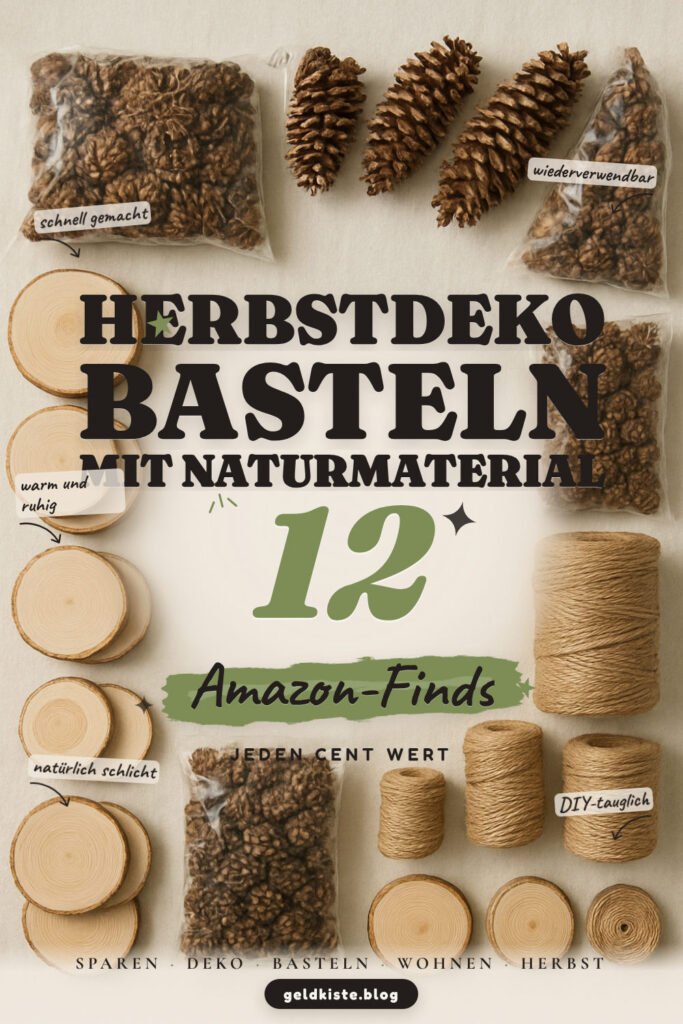 Herbstdeko basteln mit Naturmaterial: 12 Amazon-Finds, sparsam